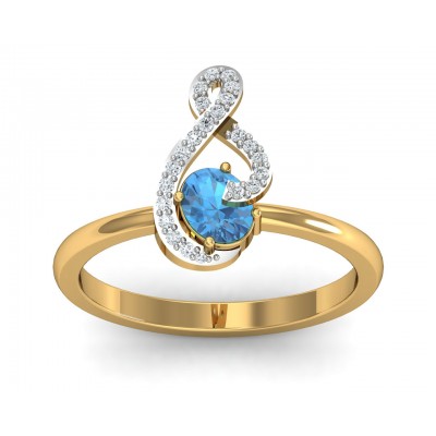 Adina Blue Topaz Ring